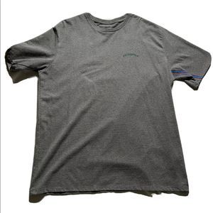 PATAGONIA Playlands Yosemite Mountains Responsibili-Tee Gravel Heather Green XL